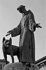 Monumento a San Francisco de Asís, Plaza de San Francisco, Pamplona, Navarra, España